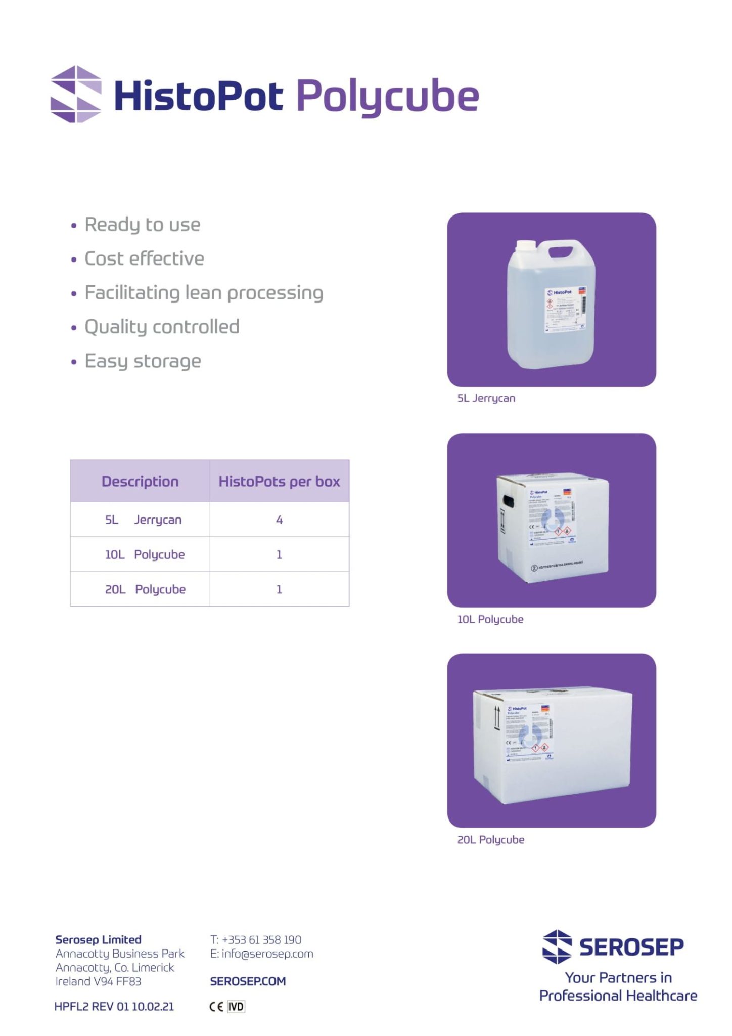 HistoPot Polycube | AMBANG GEMILANG SAINTIFIK | AGS Lab Equipment Supplier